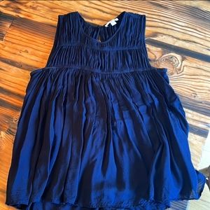 Flowy James Perse Navy Top